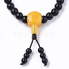 4-Loop Wrap Style Buddhist Jewelry BJEW-S140-19-2