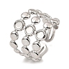 Non-Tarnish 304 Stainless Steel Open Cuff Ring Findings RJEW-Z018-10P-1