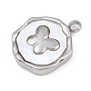 Natural White Shell Pendants STAS-D385-01B-P-2