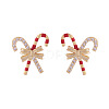 Alloy Enamel Stud Earrings FS-WG41D3C-01-5