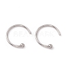 C-Shaped 304 Stainless Steel Ear Cuff Findings STAS-G266-17A-P-2