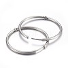 304 Stainless Steel Huggie Hoop Earrings X-EJEW-L205-02A-P-2