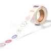 Round PVC Self-Adhesive Paper Stickers DIY-XCP0001-50-4