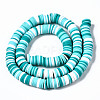 Handmade Polymer Clay Beads Strands CLAY-R089-8mm-085-3