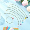 Brass Paperclip Chain Bracelets for Women BJEW-JB12541-2