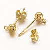 Brass Post Earring Findings EC593-G-2
