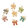 Brass Enamel Pendants KK-G605-11G-1