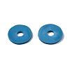 Flat Round Handmade Polymer Clay Beads CLAY-R067-12mm-44-6