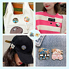 Yilisi 13Pcs 13 Style Flat Round & Car & Moon Alloy Enamel Brooches JEWB-YS0001-07-11