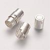 Brass Locking Tube Magnetic Clasps KK-Q089-S-2