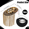 Non-woven Fabric with Rhinestones and Iron Epaulettes DIY-WH0671-431B-2
