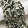 Natural Green Rutilated Quartz Beads Strands G-O-186-B-12A-5