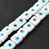 Handmade Evil Eye Lampwork Beads Strands LAMP-G154-03G-2