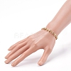 Brass Bar Link Chain Bracelets BJEW-JB06004-5