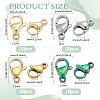 110Pcs 4 Styles 304 Stainless Steel Lobster Claw Clasps STAS-PH0006-54-2