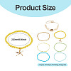 2 Bags Summer Beach Glass Seed Beaded & Natural Shell & Alloy Starfish Charm Anklet Sets AJEW-TA0003-69B-3