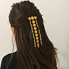Brass Tassel Hair Barrettes WD0673-1