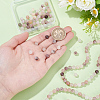 3 Strands Natural Violet Strawberry Quartz Beads Strands G-HY0001-93-3