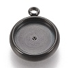 304 Stainless Steel Pendant Cabochon Settings STAS-K202-03D-B-1