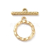 Ion Plating(IP) 304 Stainless Steel Ring Toggle Clasps STAS-A092-09B-G-1
