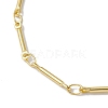 Brass Bar Link Chain Bracelets for Women Men BJEW-JB10274-01-3