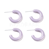 Hypoallergenic Bioceramics Zirconia Ceramic Ring Stud Earrings EJEW-Z023-02E-3