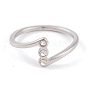 304 Stainless Steel Finger Ring foe Women RJEW-C086-17-P-2