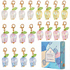 30Pcs Tulip Acrylic Locking Stitch Marker HJEW-SC0002-20-1