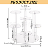 7-Tier Round Transparent Acrylic Display Stand Risers ODIS-WH0026-04-2