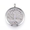 304 Stainless Steel Diffuser Locket Pendants STAS-D157-03I-1
