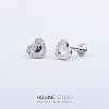 Stainless Steel Micro Pave Clear Cubic Zirconia Cartilage Earrings for Women Men WG126FA-13-1