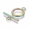 Ion Plating(IP) 304 Stainless Steel Toggle Clasps X-STAS-P248-03MC-2