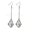 Natural Gemstone Dangle Earrings EJEW-JE05554-02-3