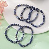 Natural Blue Spot Jasper Bead Stretch Bracelets BJEW-K212-A-039-1