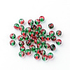 Two-Tone Color Baking Painted Glass Beads X-DGLA-S119-4mm-75-2