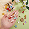 90Pcs Alloy Enamel Pendants ENAM-CJ0001-93-4