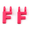 Rack Plating Spray Painted Alloy 2-Loop Link Pendants PALLOY-N176-01F-2