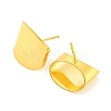 Rack Plating Brass Rectangle Stud Earrings EJEW-K245-49G-2