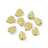 Rack Plating Alloy Beads PALLOY-I216-41LG-3