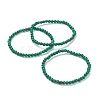 Synthetic Malachite Beaded Stretch Bracelets BJEW-D446-A-16-1