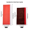 2 Pairs 2 Style Pleuche with PU Leather Door Handle Protective Casing AJEW-GF0003-07C-2