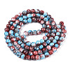 Drawbench Glass Round Beads GLAD-WH0001-01-21-2