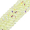 Transparent Glass Beads Strands EGLA-N016-6mm-07-1