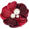 Cloth 3D Flower Brooch Pin JEWB-WH0022-92A-1