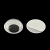 Black & White Plastic Wiggle Googly Eyes Buttons DIY Scrapbooking Crafts Toy Accessories with Label Paster on Back X-KY-S002B-15mm-1