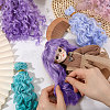 4Pcs 4 Colors PP Doll Wig Long Curly Hair DIY-GL0006-20A-5