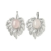 Natural Rose Quartz Pendants G-L623-04P-10-1