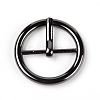 Flat Round Alloy Single Prong Roller Buckles FIND-WH0077-55-1