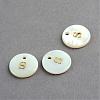 Freshwater Shell Pendants SSHEL-S249-S-1