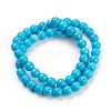 Synthetic Turquoise Beads Strands X-TURQ-G106-8mm-02F-2
